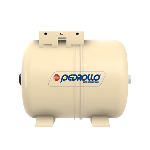 [V.PE.Z.0050.H] TANQUE HIDRONEUMATICO PEDROLLO 50 LTS HORIZONTAL - ROSCA INOXIDABLE