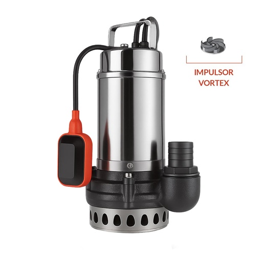 [LSWm200XA] BOMBA SUMERGIBLE DE DRENAJE CLOACAL LEO MODELO LSWm200XA - 2 HP - VORTEX - 220V