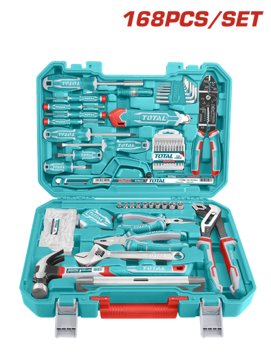 [XCHI168M0] Caja de Herramientas Manuales de 168 Pcs INDUSTRIAL TOTAL THKTHP21686-4