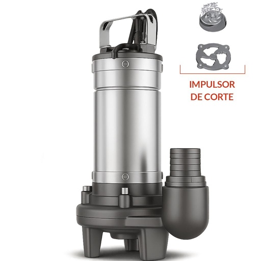 [LSW150C] BOMBA SUMERGIBLE DE DRENAJE CLOACAL LEO MODELO LSW150C - 1,5 HP - TRITURADORA - 380V
