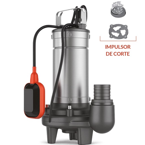 [LSWm200CA] BOMBA SUMERGIBLE DE DRENAJE CLOACAL LEO MODELO LSWm200CA - 2 HP - TRITURADORA - 220V