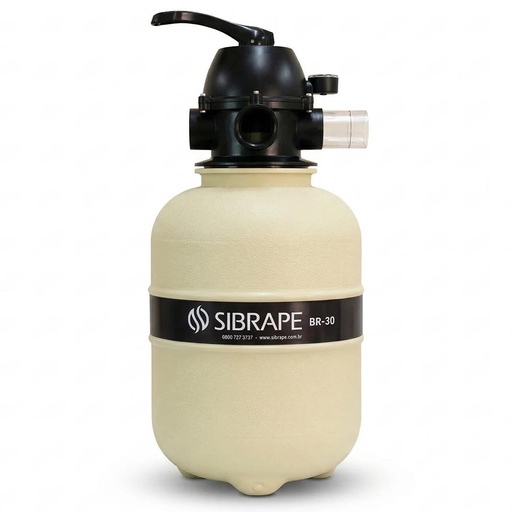 [MS-008-001-BR] FILTRO DE PISCINA SIBRAPE MODELO BR-30 - PISCINAS HASTA 28.000 LTS - CON MANÓMETRO