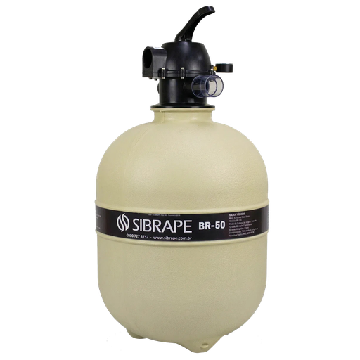 [MS-008-003-BR] FILTRO DE PISCINA SIBRAPE MODELO BR-50 - PISCINAS HASTA 72.000 LTS - CON MANÓMETRO